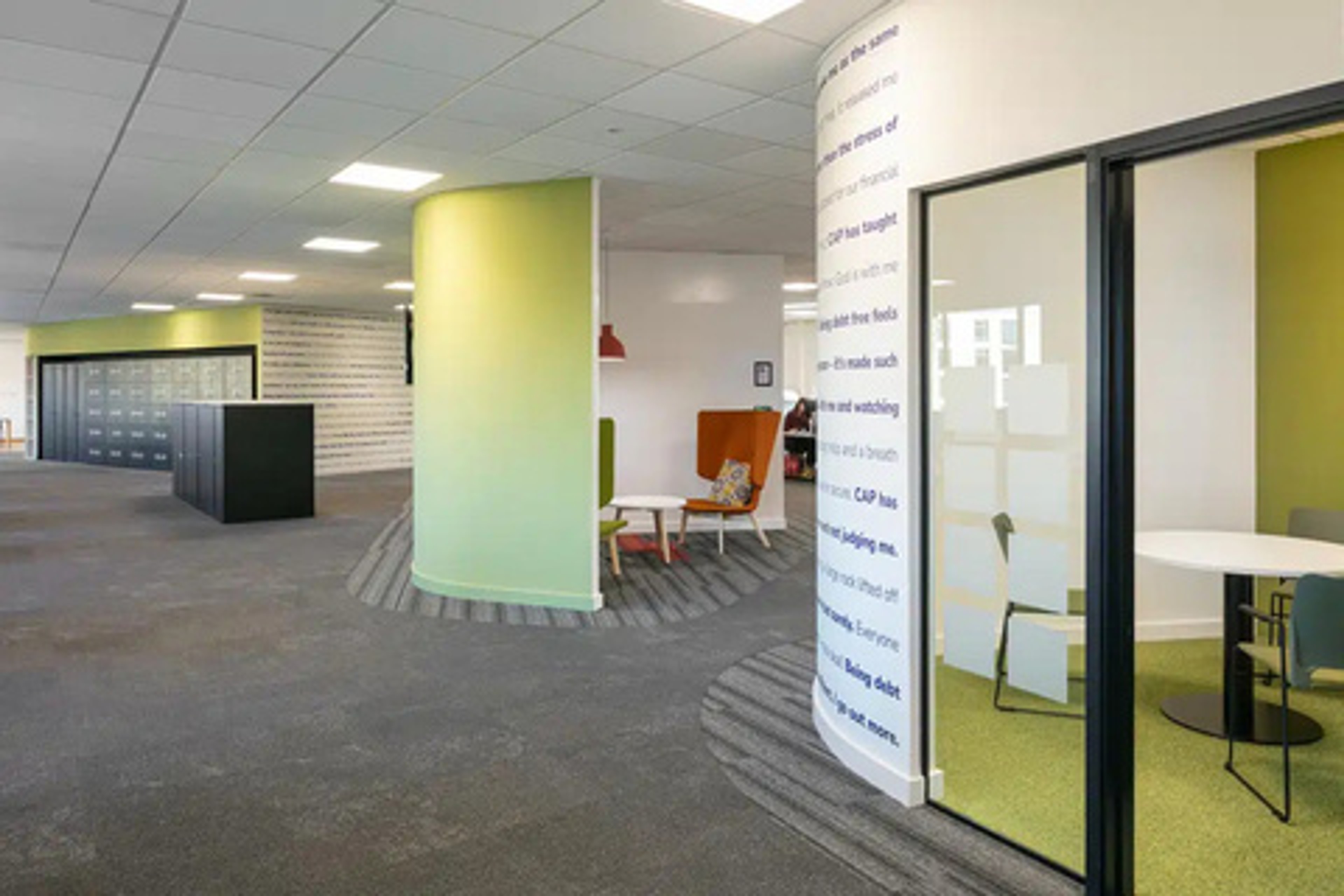 A working area at Hope Park Jubilee House, Bradford